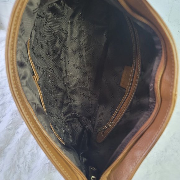 LANCETTI Y2K Brown Leather Shoulder Bag - Picture 12 of 16